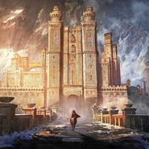 Die Feste Kaer Morhen, bevor sie fanatischen Horden zum Opfer fiel.