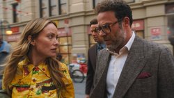 Das riecht nach Zoff: Olivia Wilde (als sie selbst) und Matt Remick (Seth Rogen) zanken sich.