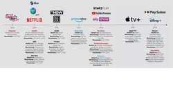 Streamingdienste in der Schweiz von 2012 bis 2020.