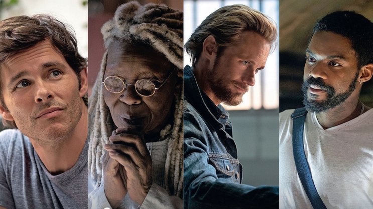 Letzte Hoffnung: Stu (l.) und Larry (r.) stellen sich mit «Mutter» Abagail (Whoopi Goldberg) gegen Randall Flagg (2. v. r.), den Abgesandten des Bösen.