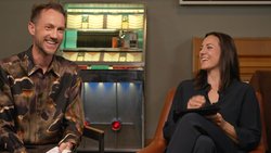 Ihr erste gemeinsame Moderation bestand aus einer Talkrunde mit Schweizer Kulturschaffenden: Nina Mavis Brunner und Nino Gadient.