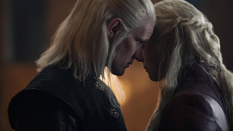 Vereint im Kampf gegen die Grünen: Rhaenyra Targaryen (Emma D’Arcy) und ihr Mann Daemon (Matt Smith).