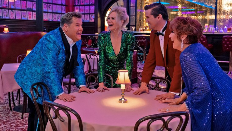 Retter in der Not? James Corden, Nicole Kidman, Andrew Rannells und Meryl Streep.