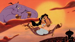 Strassenjunge Aladdin tut alles, um Prinzessin Jasmines Herz erobern.