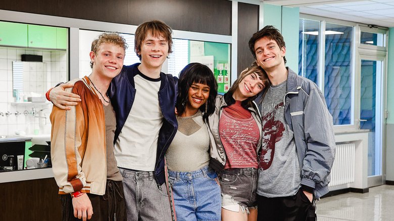 Eng verbunden: Philipp, Yannik, Nora, Charlie, Elias (v. l.).