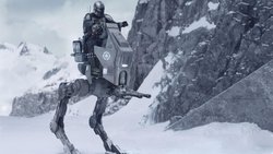 Kopfgeldjäger Mando weiss Maschinen wie diesen AT-RT-Läufer schlau zu nutzen.