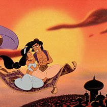 Strassenjunge Aladdin tut alles, um Prinzessin Jasmines Herz erobern.