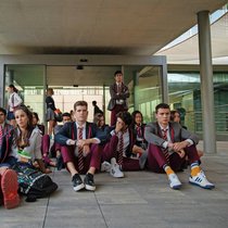 Die alte Garde in der ersten Reihe: Omar, Rebeca, Guzmán und Ander.