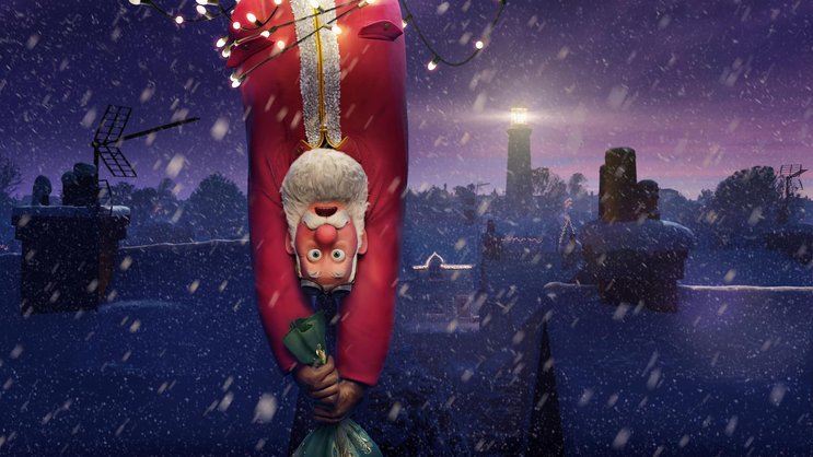 Auch das noch: Der Weihnachtsmann gerät in einen Sturm.