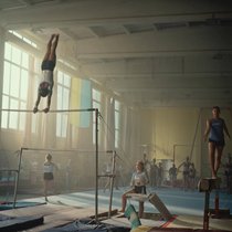 Das Training lenkt Olga nur bedingt von den Unruhen in Kiew ab.