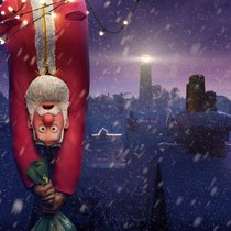 Auch das noch: Der Weihnachtsmann gerät in einen Sturm.