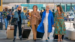 Die vier Frauen in Rom (Diane Keaton, Jane Fonda, Candice Bergen, Mary Steenburgen).