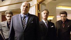 Mafia-Familie zum Anfassen (v.l.): Christopher (Michael Imperioli), Tony Soprano (James Gandolfini), Paulie (Tony Sirico) und Silvio (Steven Van Zandt).