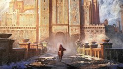 Die Feste Kaer Morhen, bevor sie fanatischen Horden zum Opfer fiel.