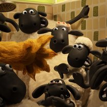 Suchen Schutz vor dem mysteriösen Monster: Shaun und seine Freunde.